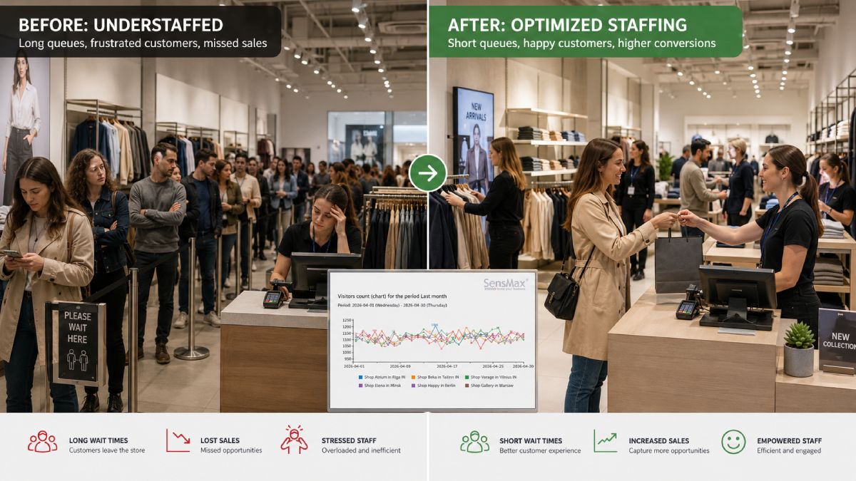 Personeelsplanning afstemmen op footfall data