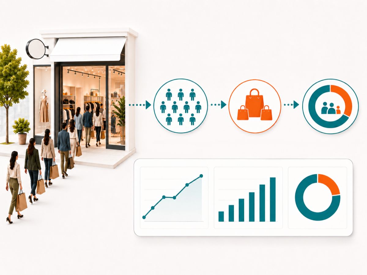 Footfall counting in een retailwinkel