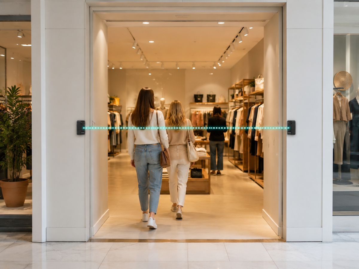 SensMax personenteller voor een kleine winkel