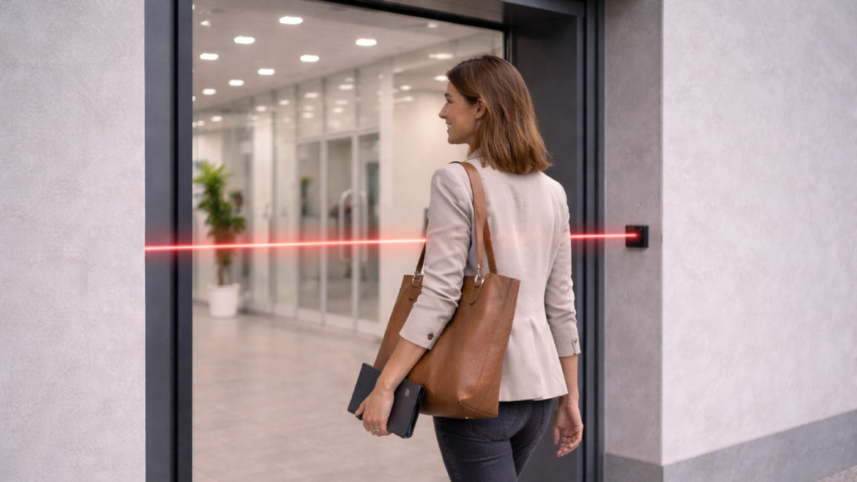 Draadloos infrarood personentellingssysteem voor bezettingsmonitoring in slimme gebouwen
