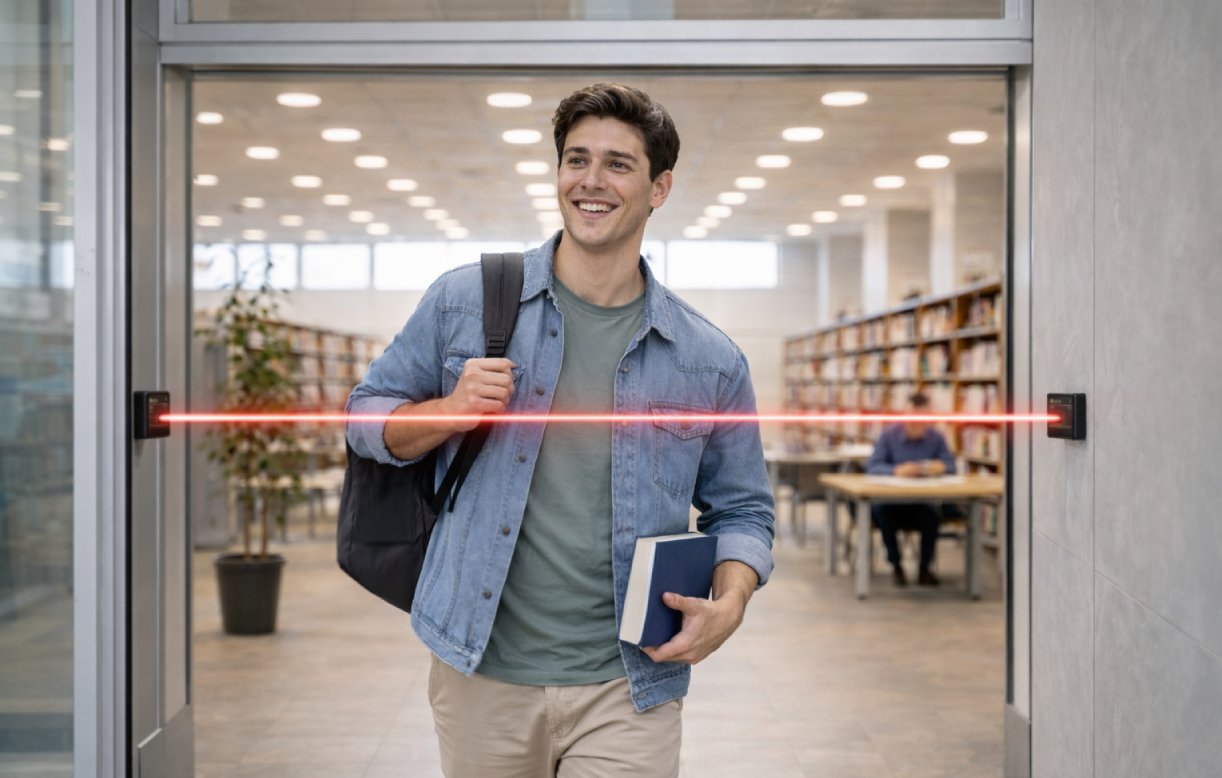 SensMax S1 draadloze personenteller voor bibliotheken