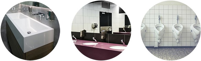 Monitoring van toilethygiëne met draadloze SensMax-feedbackterminals