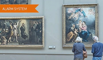 Draadloos alarmsysteem voor kunstgalerieën en musea