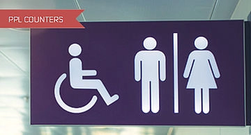 Toiletten | Anonieme personentellers
